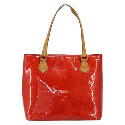 Louis Vuitton LOUIS VUITTON Monogram Vernis Houston Hand Bag Rouge M91092 LV Authentic bs30835