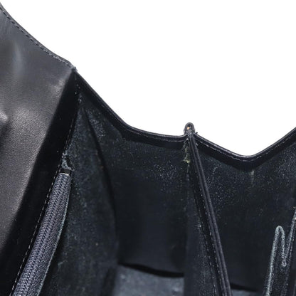 Givenchy GIVENCHY Hand Bag Leather Black Gold Authentic BA6452