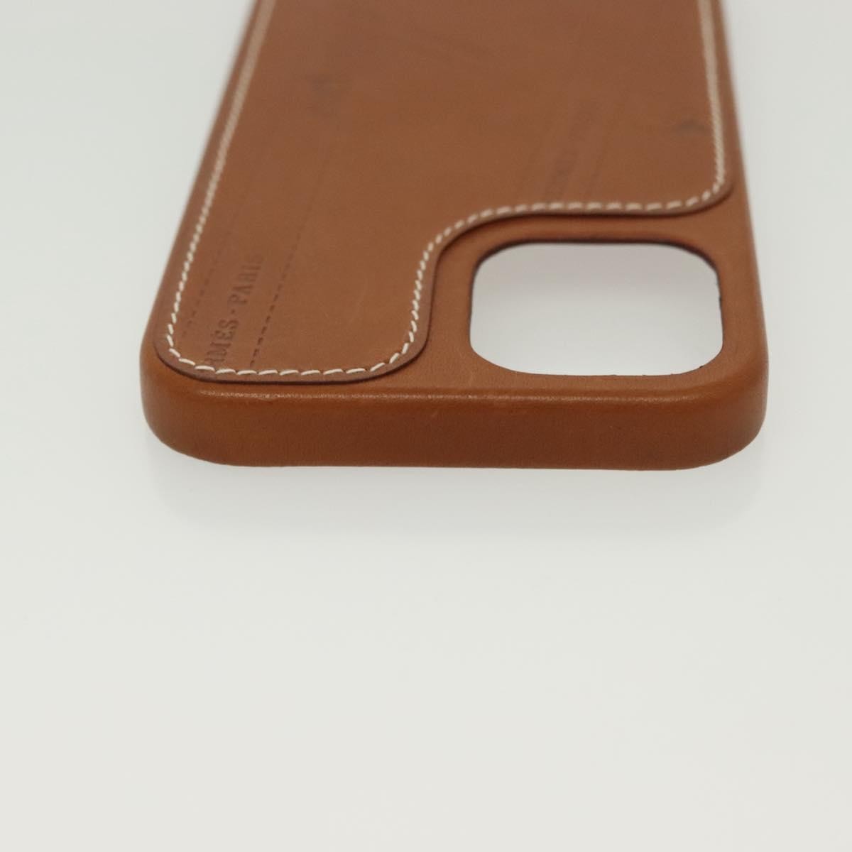 Hermès Hermès HERMES iPhone 12 & 12 Pro Case iPhone Case Leather Brown Authentic BA5561 Bag