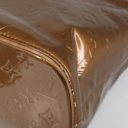 Louis Vuitton LOUIS VUITTON Monogram Vernis Houston Hand Bag Bronze M91122 LV Authentic 171944