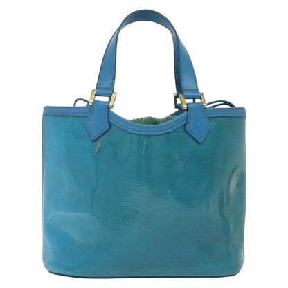 Louis Vuitton LOUIS VUITTON Epi Plage Mini Lagoon Bay Hand Bag Blue M92472 LV Authentic ep10332