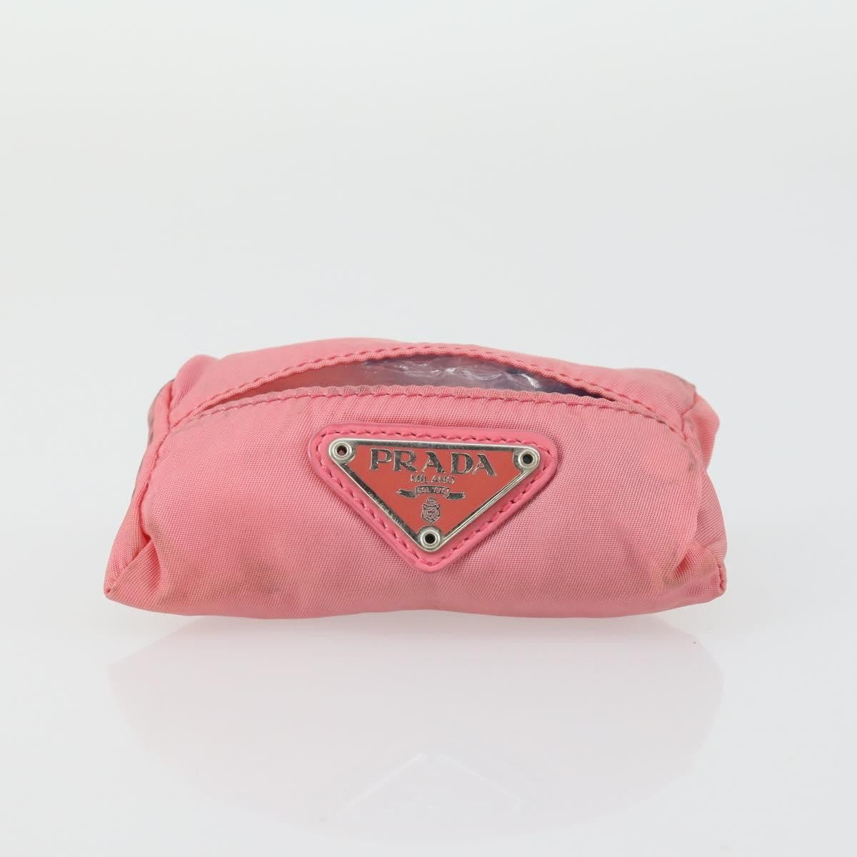 Burberrys Burberrys PRADA Nova Check Pouch Nylon Canvas 3 Set Pink Brown beige Authentic gh1623 Bag