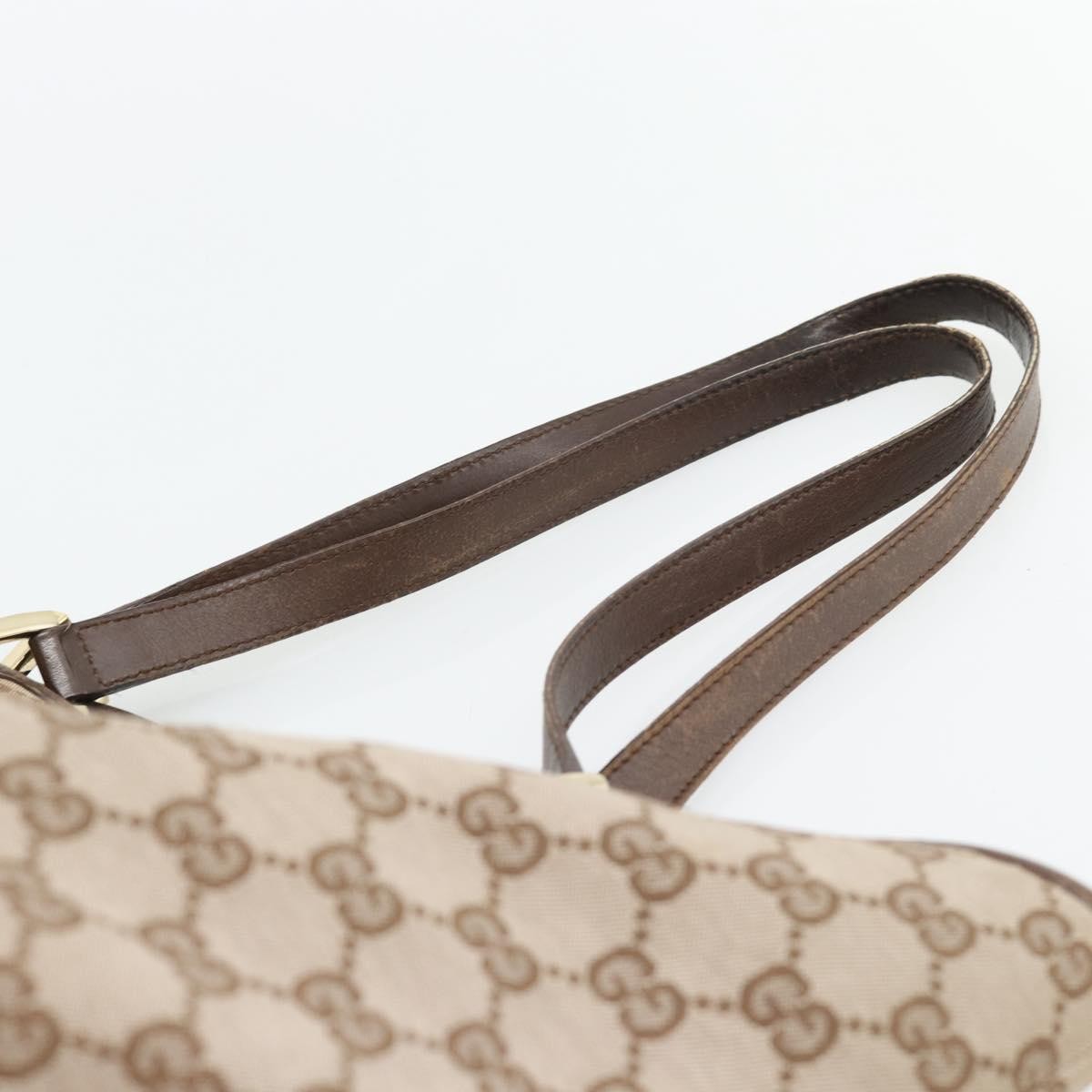 Gucci GUCCI GG Canvas Tote Bag Beige Gold 002 1098 1705 Authentic bs35275