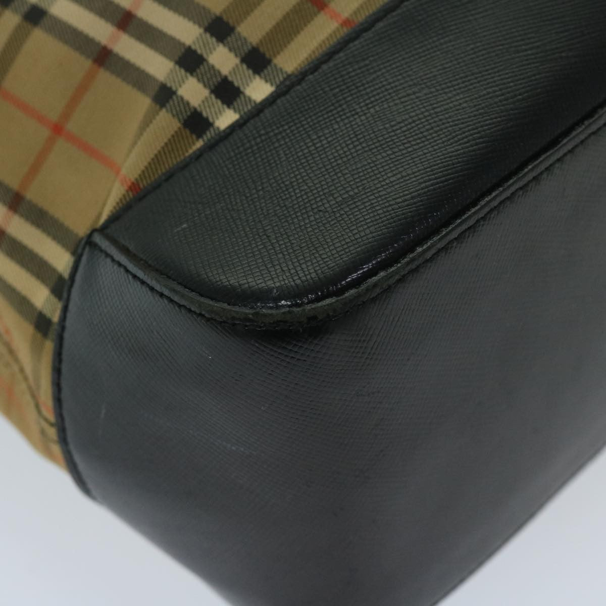 Burberrys Burberrys Nova Check Shoulder Bag Canvas Beige Black Authentic yk11247