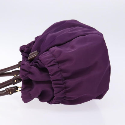 Salvatore Ferragamo Salvatore Ferragamo Vala Shoulder Bag Nylon Purple Gold Authentic 141527