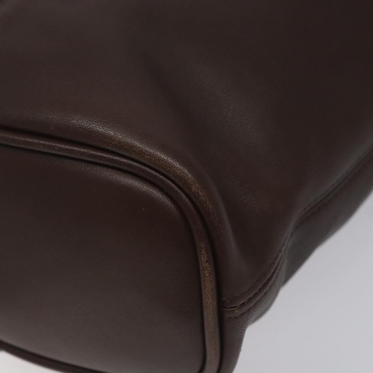 Coach Coach Shoulder Bag Leather Brown gold Authentic am8019