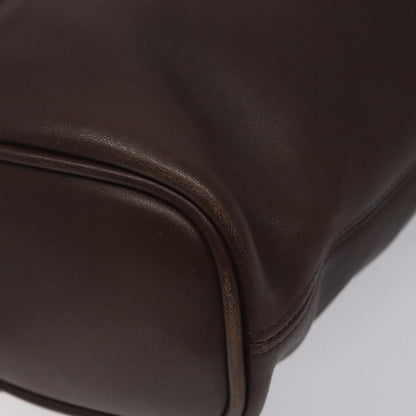 Coach Coach Shoulder Bag Leather Brown gold Authentic am8019