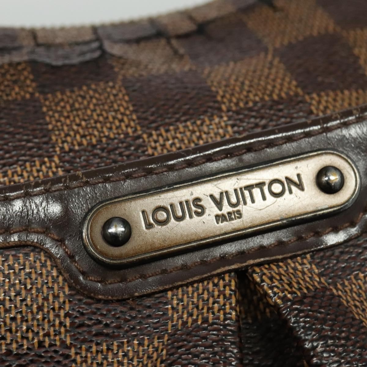 Louis Vuitton LOUIS VUITTON Damier Ebene Bloomsbury PM Shoulder Bag N42251 LV Authentic 139471