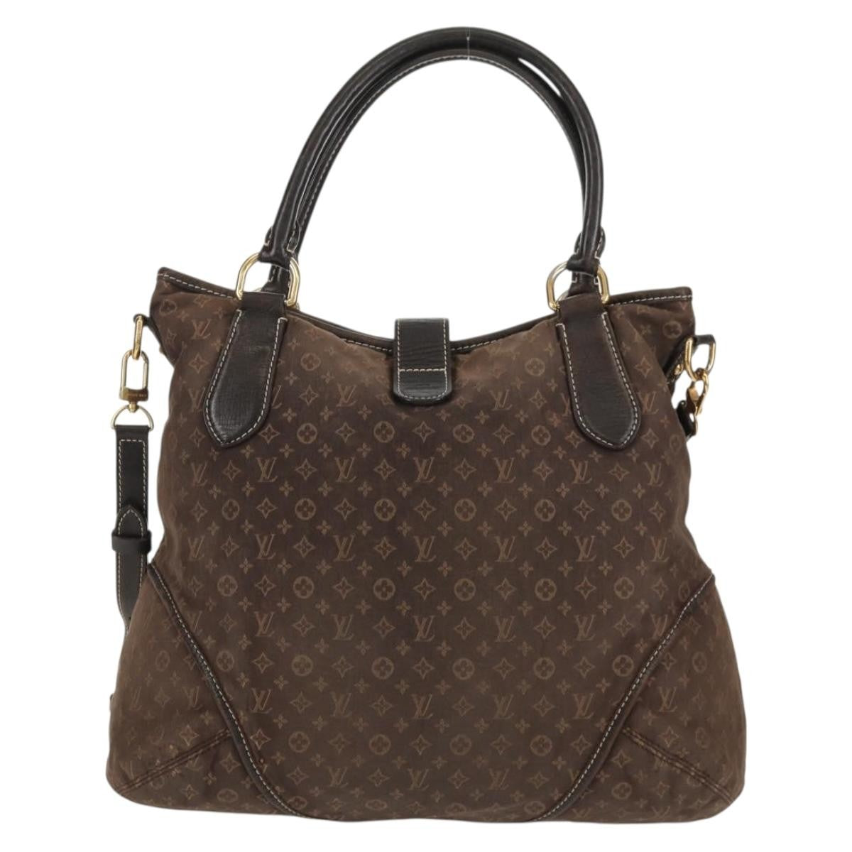 Louis Vuitton LOUIS VUITTON Monogram Idylle Elegy Hand Bag Black M56696 LV Authentic bs31637