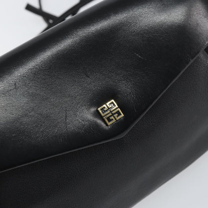 Givenchy GIVENCHY Shoulder Bag Leather Black Gold Authentic bs32977