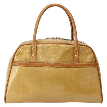 Louis Vuitton LOUIS VUITTON Monogram Vernis Tompkins Square Hand Bag Beige M91149 Authentic hk3021