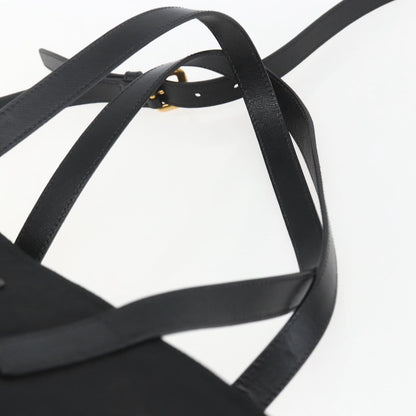 Prada PRADA Tote Bag Nylon 2way Black Gold Authentic ep12892