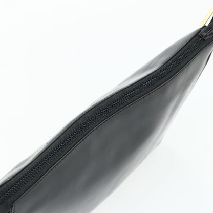 Loewe LOEWE Anagram Shoulder Bag Leather Black Gold Authentic 177548