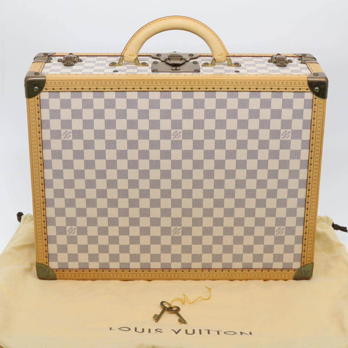 Louis Vuitton LOUIS VUITTON Damier Azur Cotteville 45 Trunk SPO LV Authentic 38808SM Bag