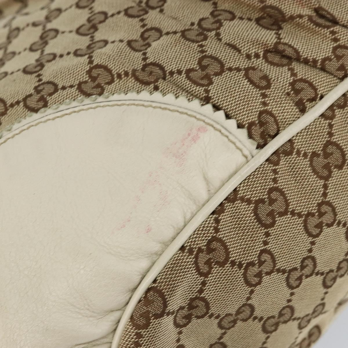 Gucci GUCCI GG Canvas Tote Bag Beige Gold 211954 Authentic 146633