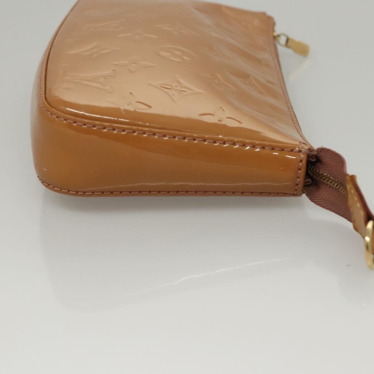 Louis Vuitton LOUIS VUITTON Vernis Pochette Accessoires Pouch Rose Velours M91575 Authentic 117712 Bag