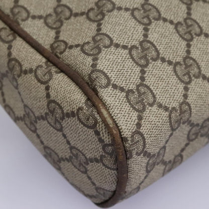Gucci GUCCI GG Supreme Web Sherry Line Clutch Bag PVC Beige Red Green Authentic th5590