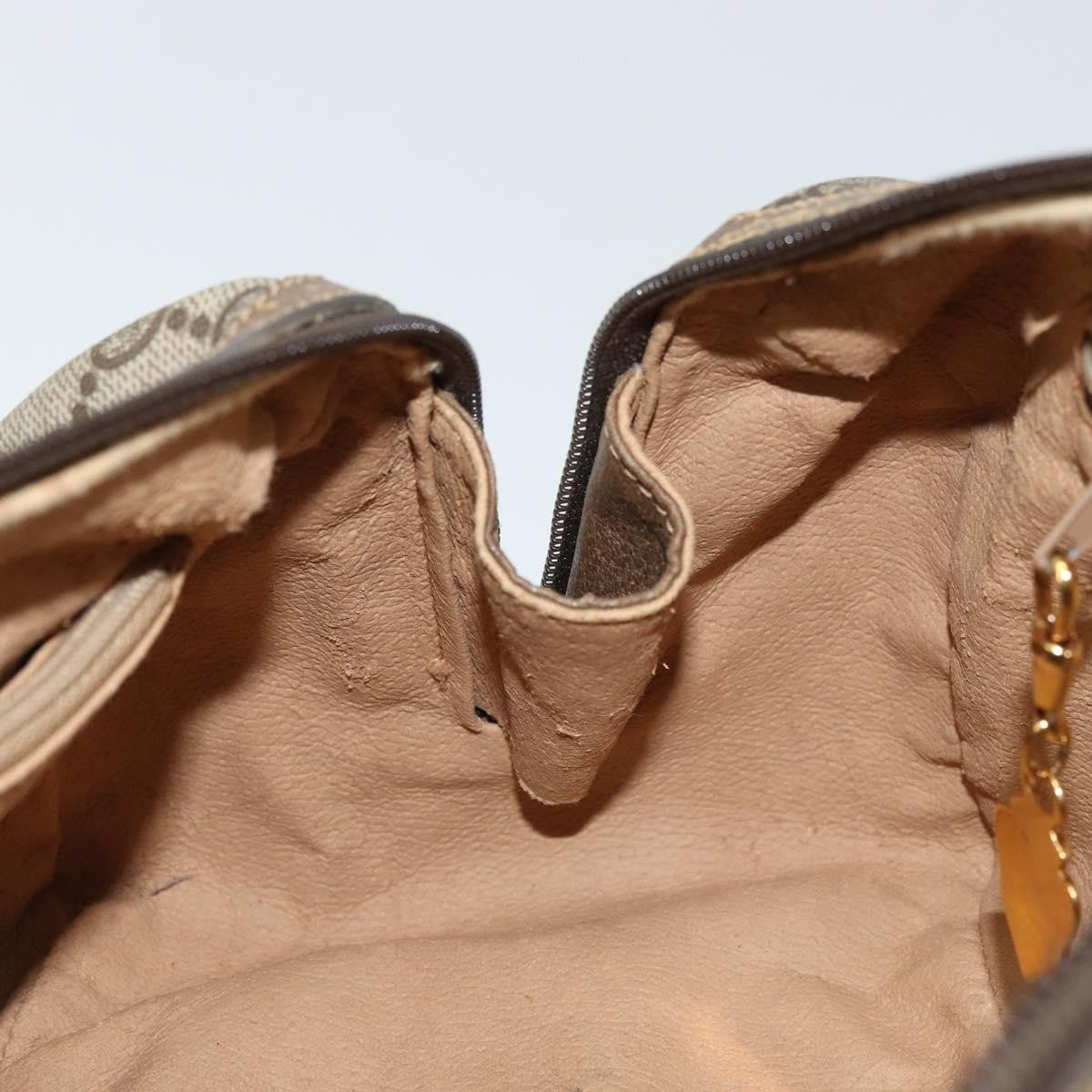 Gucci GUCCI GG Supreme Hand Bag PVC Beige Gold Authentic 173885