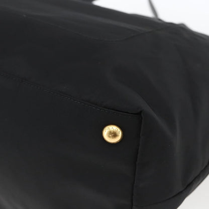 Prada PRADA Tote Bag Nylon 2way Black Gold Authentic ep12892