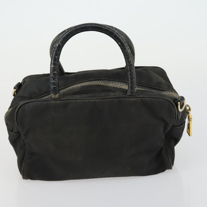 Prada PRADA Tote Bag Nylon 2 Set Black Beige Authentic 157078