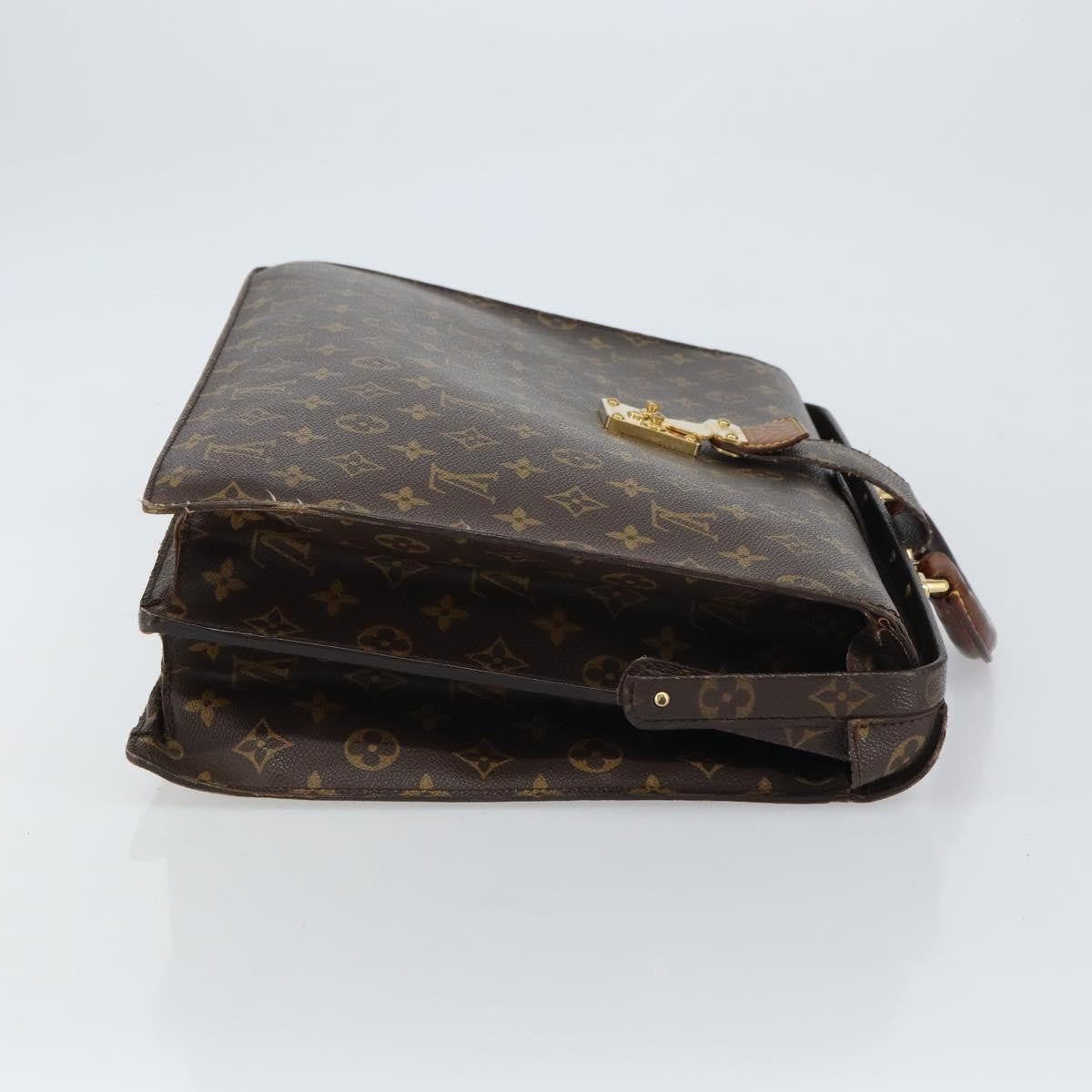 Louis Vuitton LOUIS VUITTON Monogram Serviette Fermoir Business Bag M53305 LV Authentic bs32001