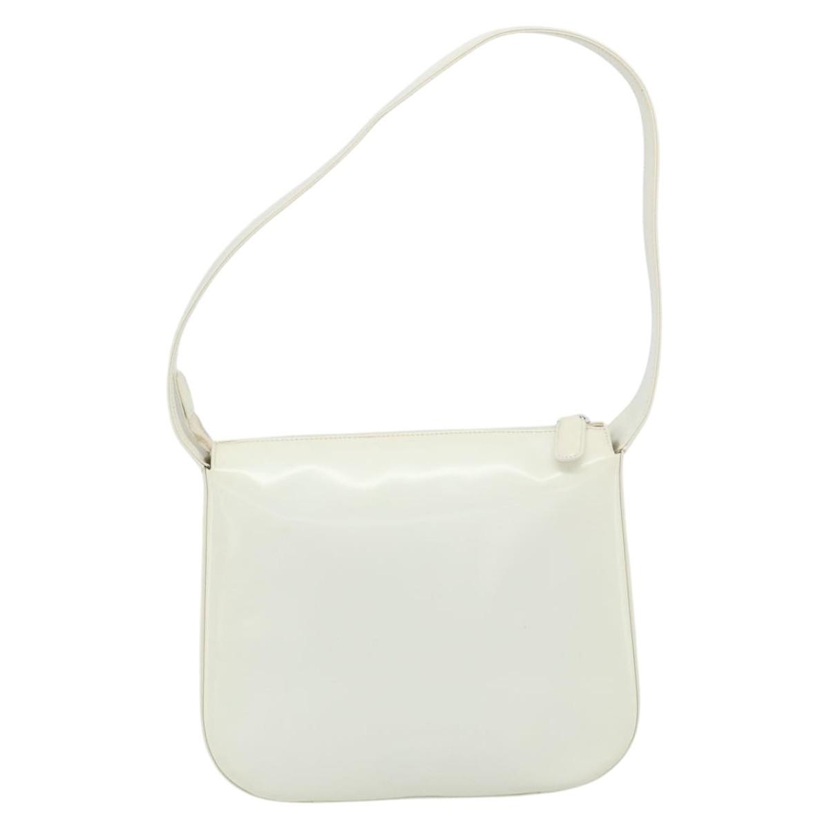 Gucci GUCCI Shoulder Bag Enamel White 001 1364 1703 Authentic ti3860