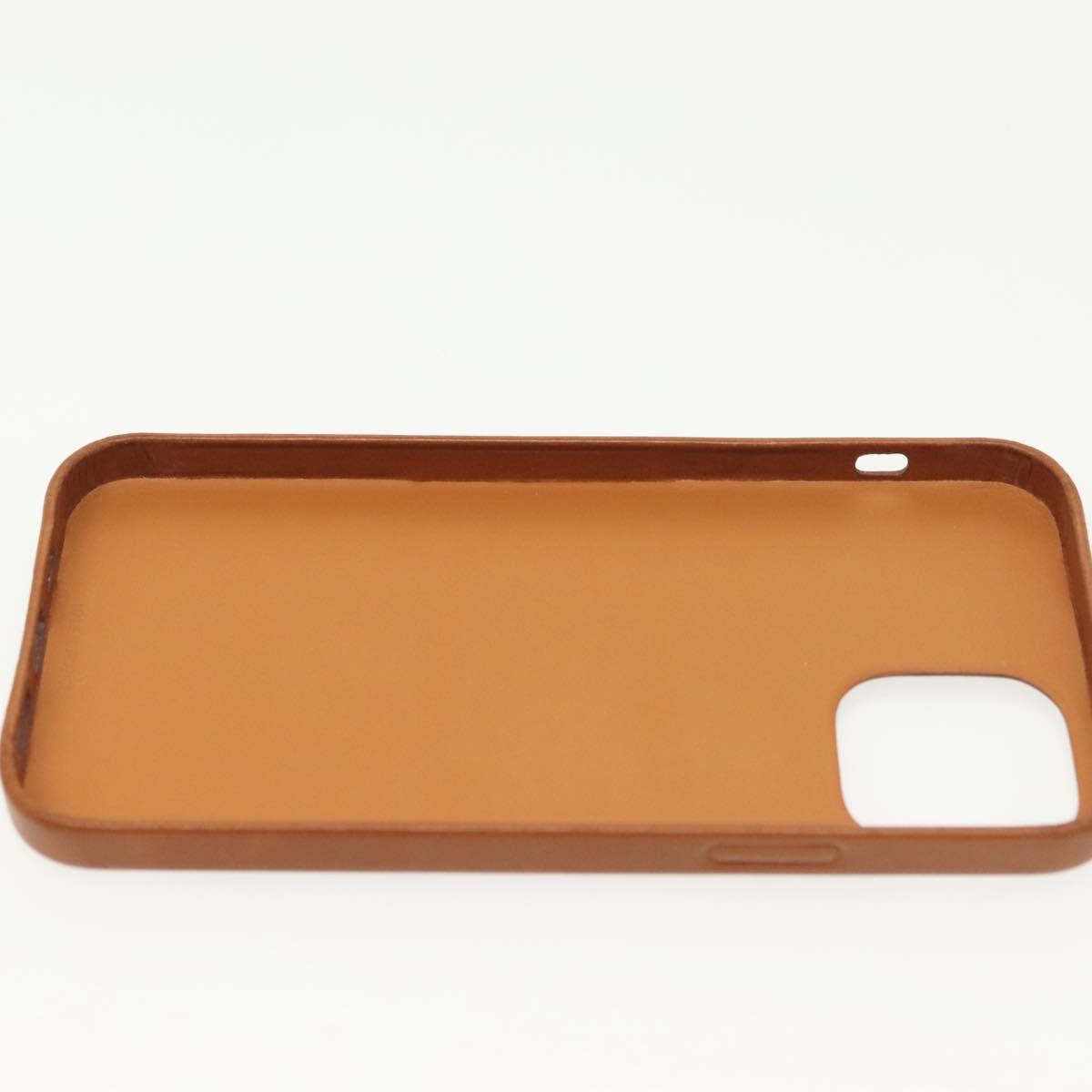 Hermès Hermès HERMES iPhone 12 & 12 Pro Case iPhone Case Leather Brown Authentic BA5561 Bag