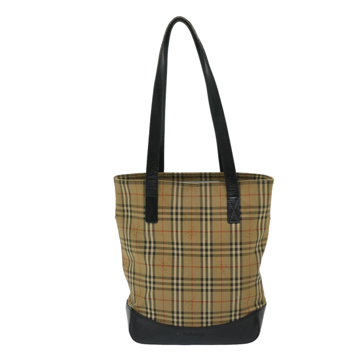 Burberrys Burberrys Nova Check Shoulder Bag Canvas Beige Black Authentic yk11247
