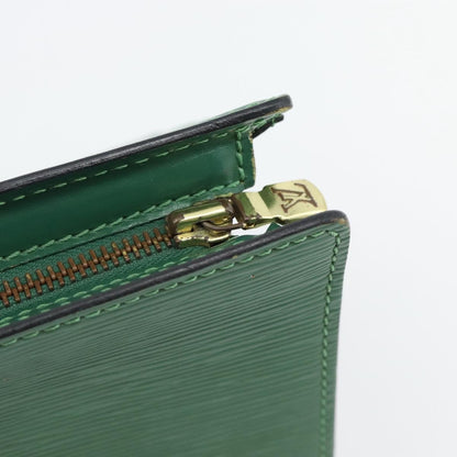 Louis Vuitton LOUIS VUITTON Epi Sac Triangle Hand Bag Green M52094 LV Authentic 181752
