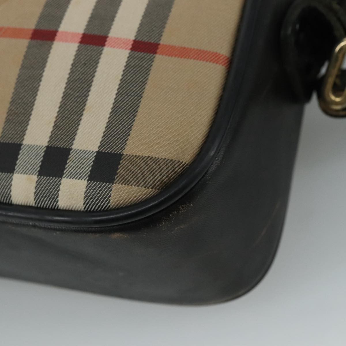 Burberrys Burberrys Nova Check Shoulder Bag Canvas Beige Authentic th5571