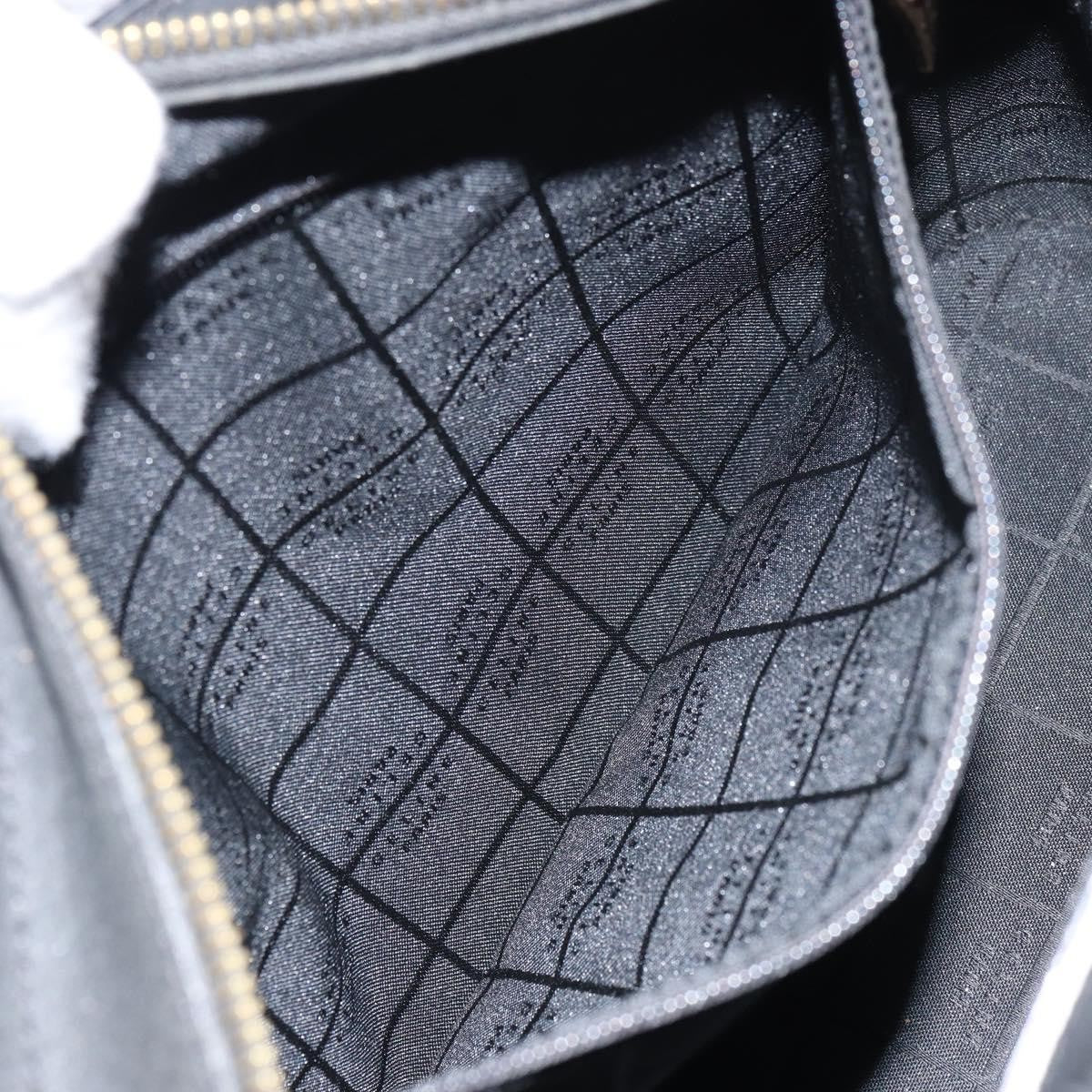 Celine CELINE Hand Bag Leather Black Gold Authentic BA9124