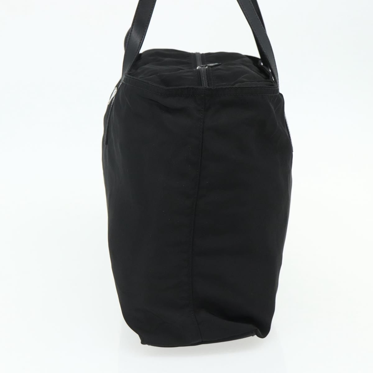 Prada PRADA Tote Bag Nylon Black Silver Authentic ep14252