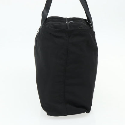 Prada PRADA Tote Bag Nylon Black Silver Authentic ep14252