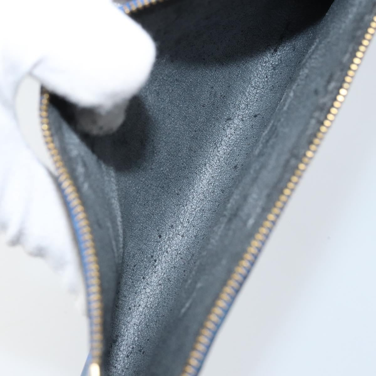 Louis Vuitton LOUIS VUITTON Epi Pochette Accessoires Pouch Blue M52985 LV Authentic BA11656 Bag