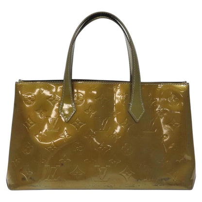 Louis Vuitton LOUIS VUITTON Monogram Vernis Wilshire PM Bag Gris Art Deco M91627 Authentic 129895