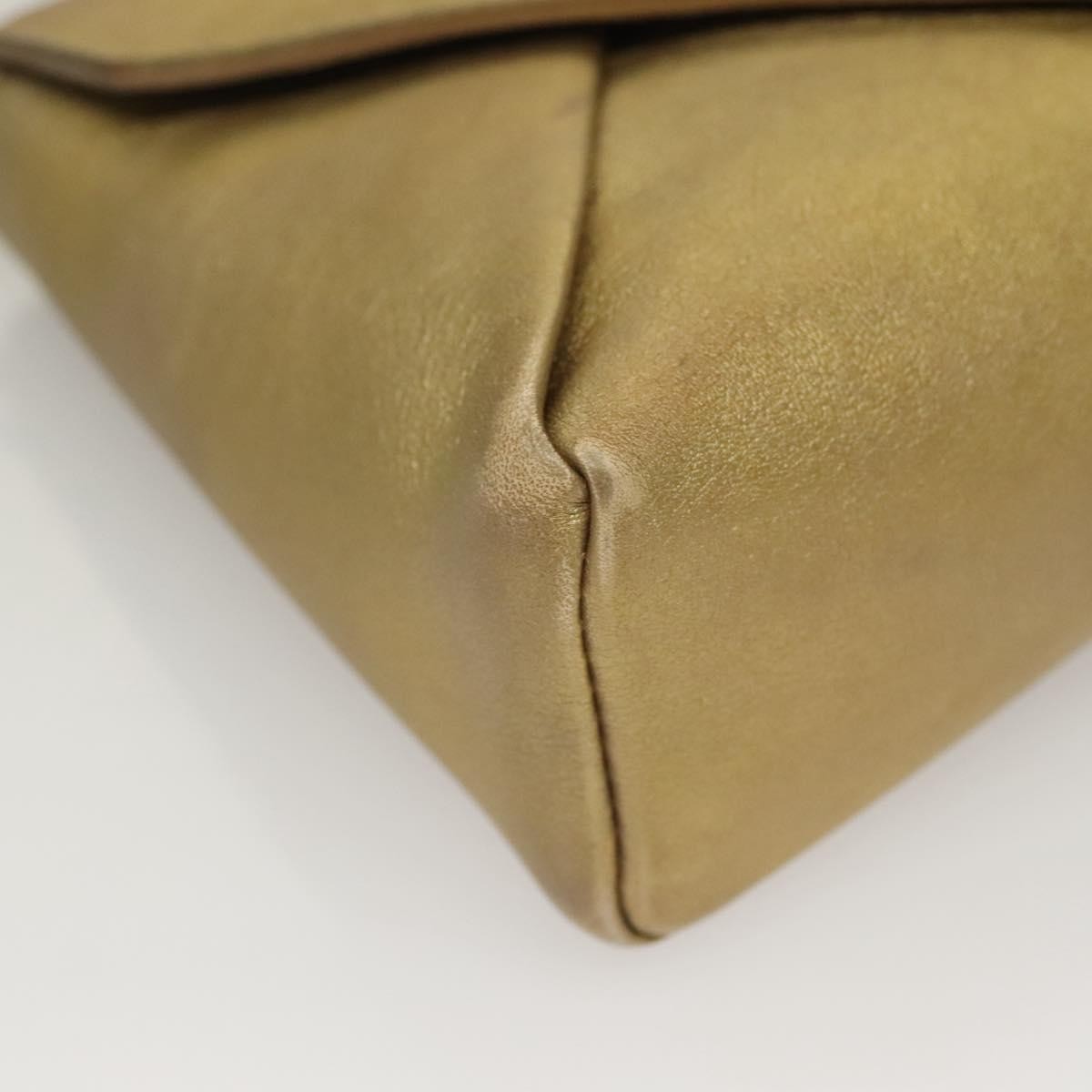 Louis Vuitton LOUIS VUITTON Love Note Shoulder Bag Leather Gold M53069 LV Authentic BA4535