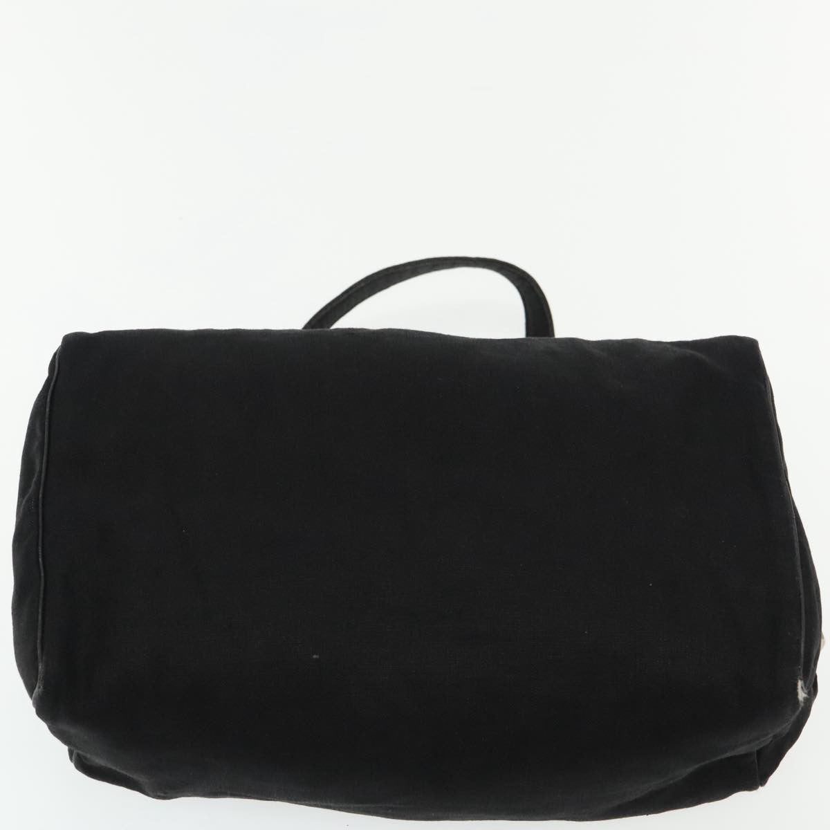 Fendi FENDI Hand Bag Cotton Nylon Black Silver Authentic ti2136