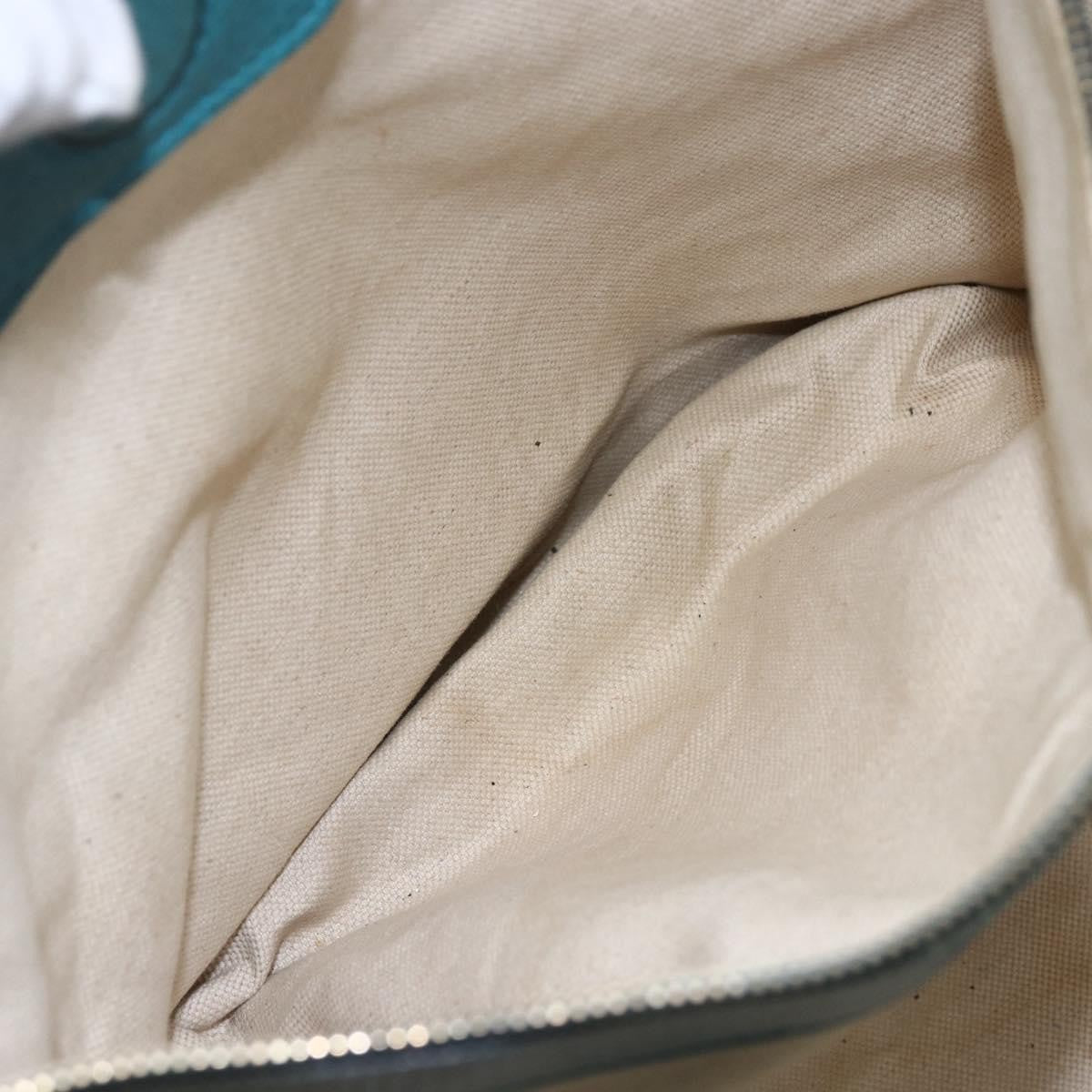 Gucci GUCCI Tote Bag Leather Navy Gold 354397 Authentic 152574