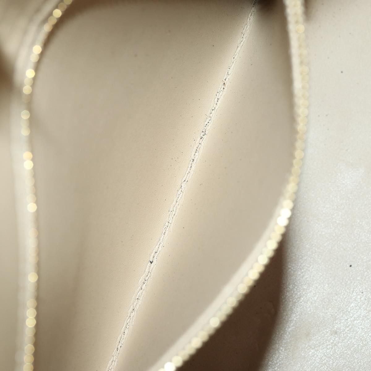 Louis Vuitton LOUIS VUITTON Monogram Vernis Mercer Boston Bag Beige M91000 LV Authentic ARZ413