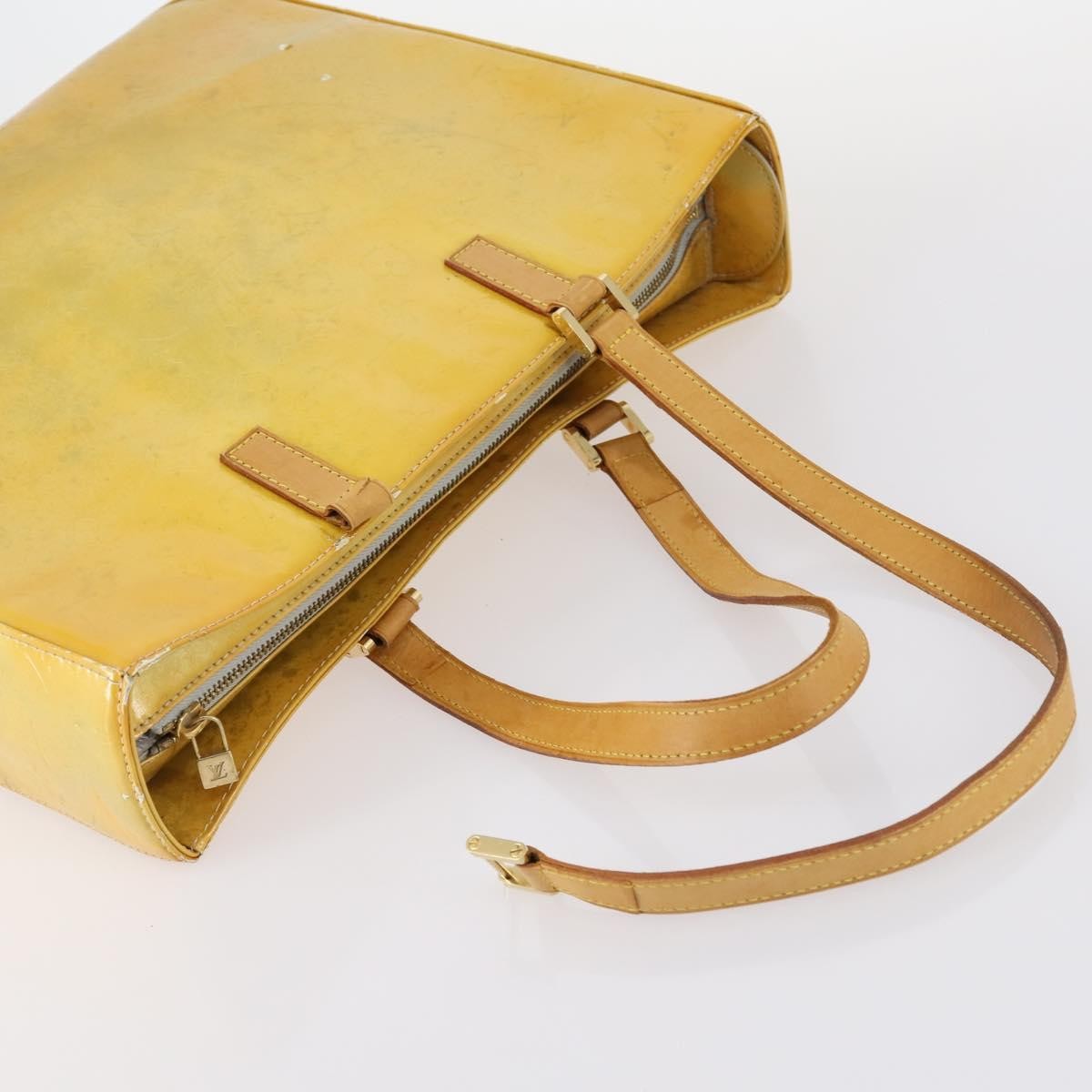 Louis Vuitton LOUIS VUITTON Monogram Vernis Tote Bag 2 Set Beige LV Authentic 144959
