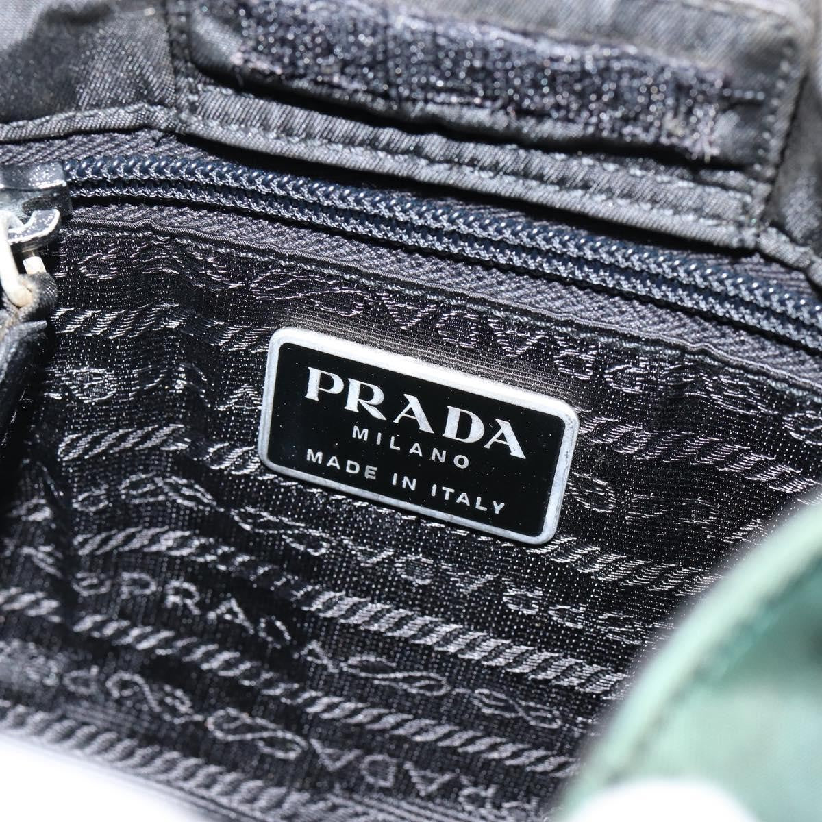 Prada PRADA Quilted Chain Shoulder Bag Nylon plastic Green Authentic mr1504