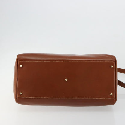 Gucci GUCCI Bamboo Hand Bag Leather 2way Brown Gold 000 122 0293 Authentic 181101
