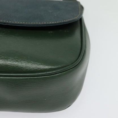 Loewe LOEWE Velazquez Hand Bag Leather 2way Green Gold Authentic ep10716