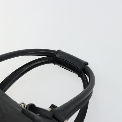 Gucci GUCCI GG Supreme Boston Bag PVC Black Silver Authentic ep14143