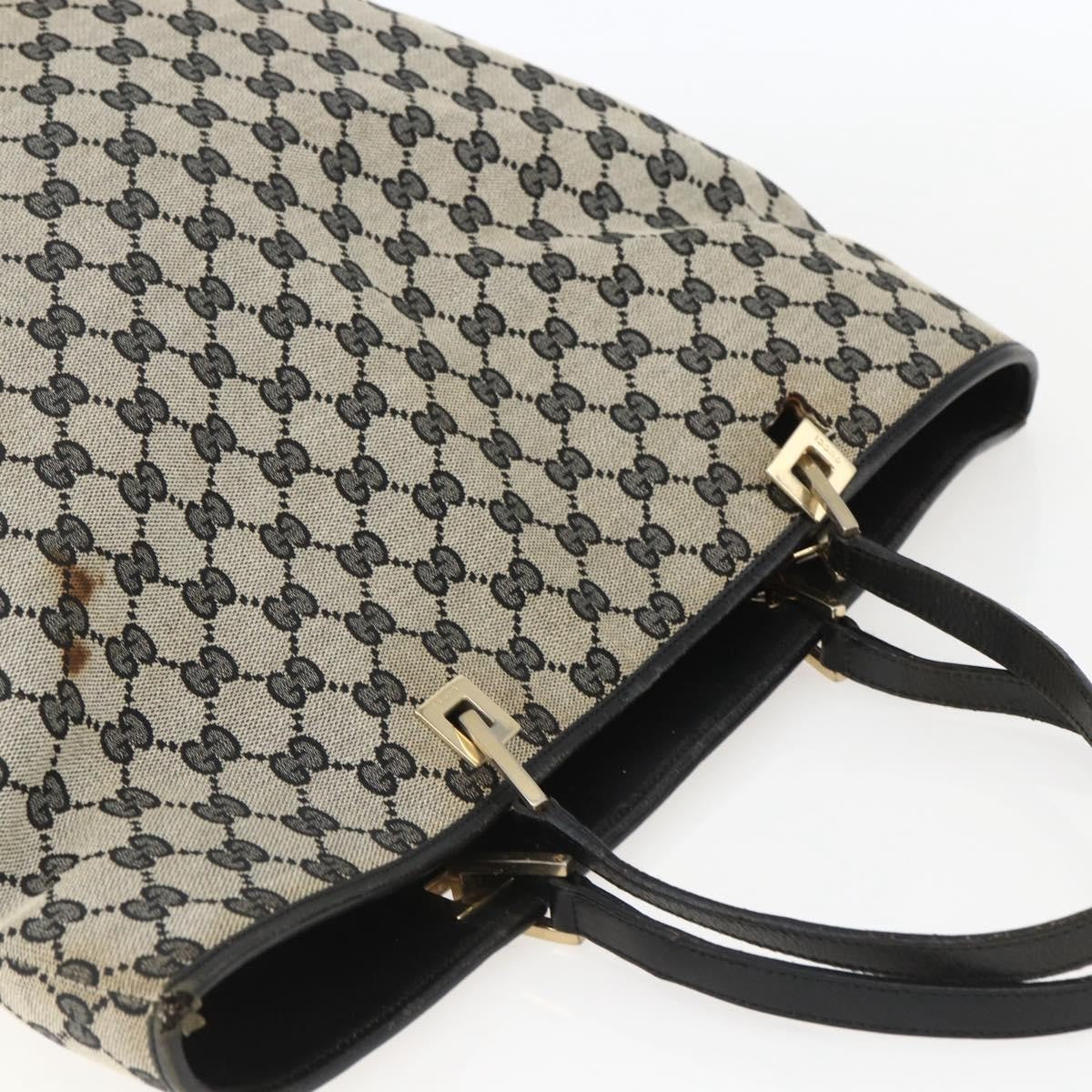 Gucci GUCCI GG Canvas Tote Bag Navy Gold 002 1097 3444 Authentic 158526