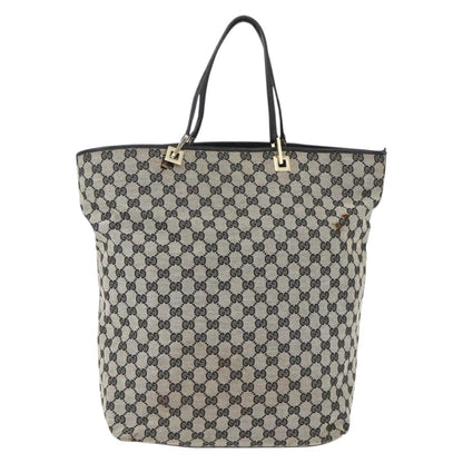 Gucci GUCCI GG Canvas Tote Bag Navy Gold 002 1097 3444 Authentic 158526