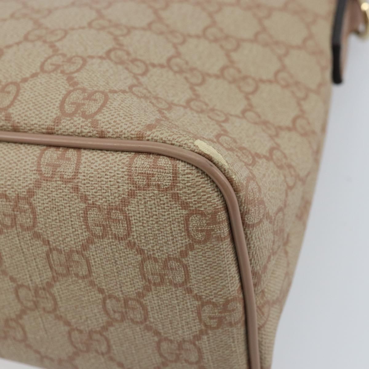 Gucci GUCCI GG Supreme Tote Bag PVC Beige Gold 353440 Authentic YKZ112