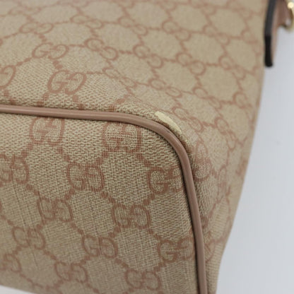 Gucci GUCCI GG Supreme Tote Bag PVC Beige Gold 353440 Authentic YKZ112