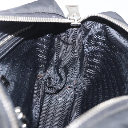 Prada PRADA Shoulder Bag Nylon Black Silver Authentic 175723