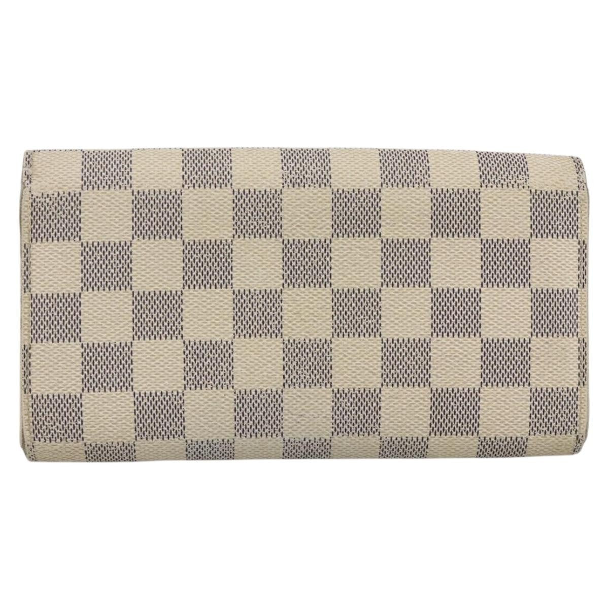 Louis Vuitton LOUIS VUITTON Damier Azur Portefeuille Sarah Long Wallet N61735 LV Authentic YKZ1187 Bag
